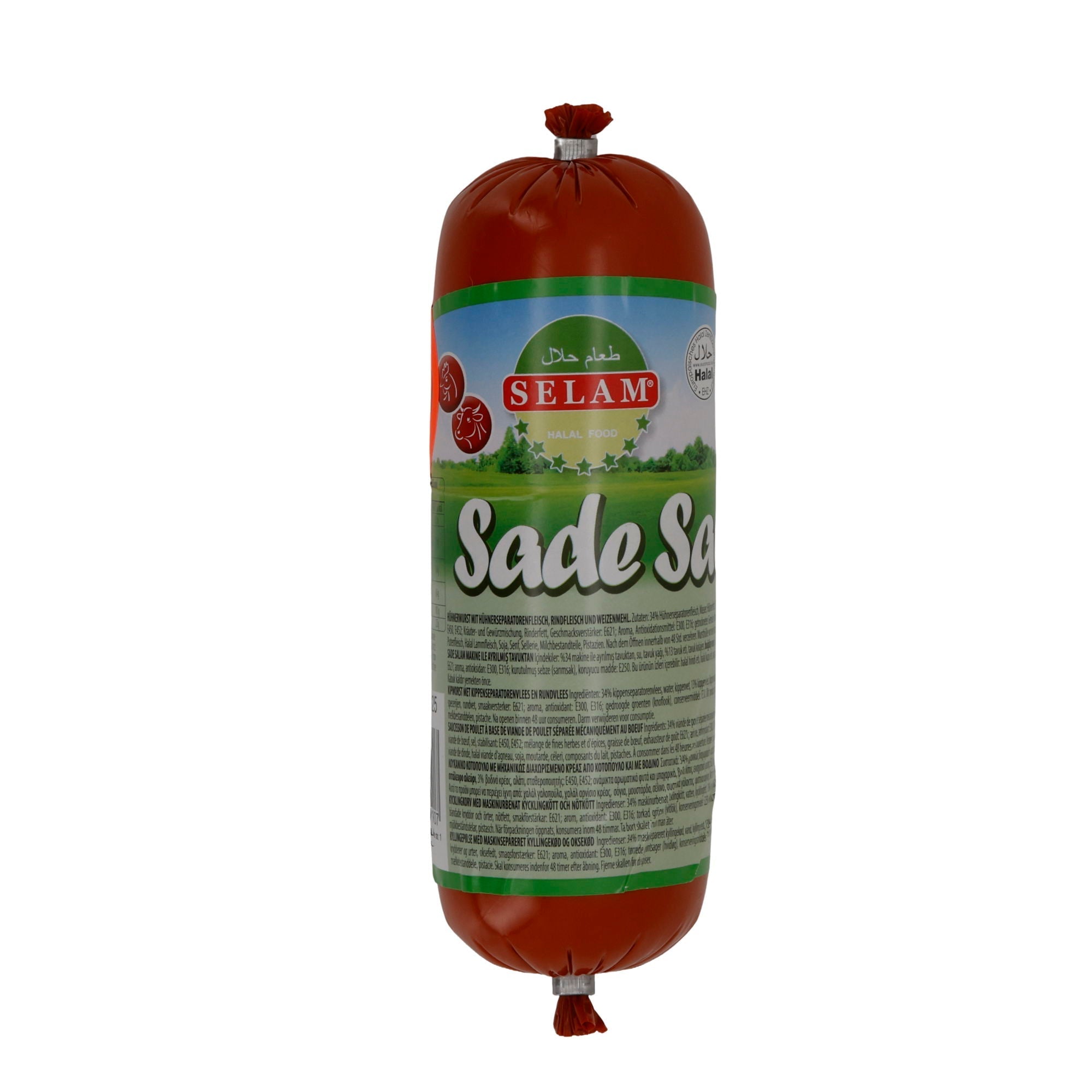 Salami Selam | Sade Salam | Mild, Halal-Geflügelsalami, ohne Schärfe | 400 g SELAM