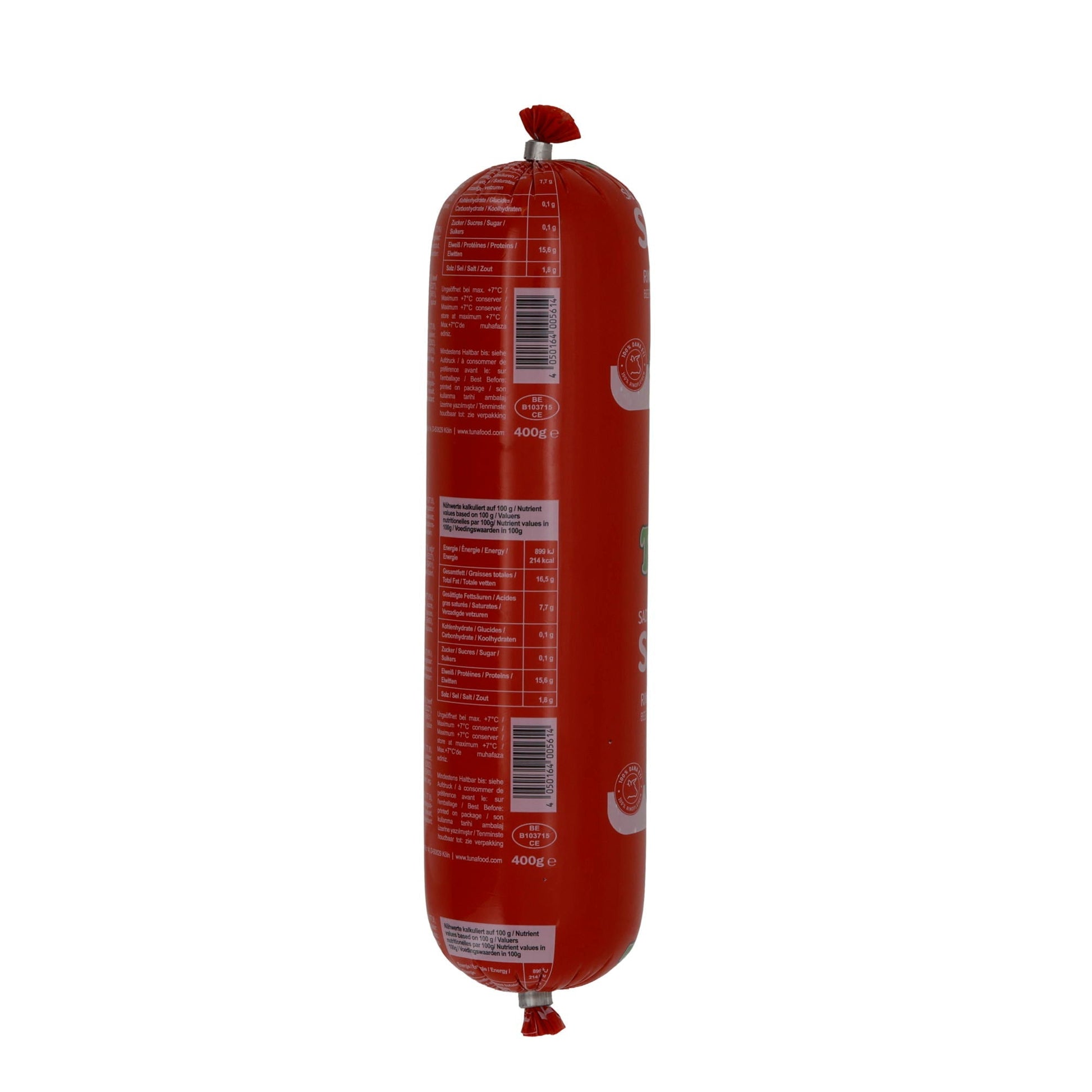 Salami Tuna | Sade Salam Rindfleischwurst | Halal-zertifiziert, herzhaft | 400 g Sade Salam