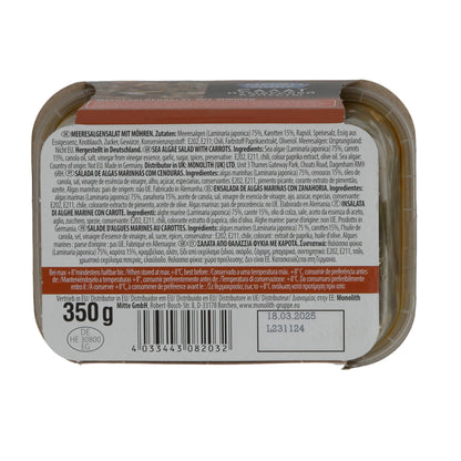 Salat Mono More Meeresalgensalat mit Möhren | Frischer Algensalat | Gesunde Ernährung | 350 g