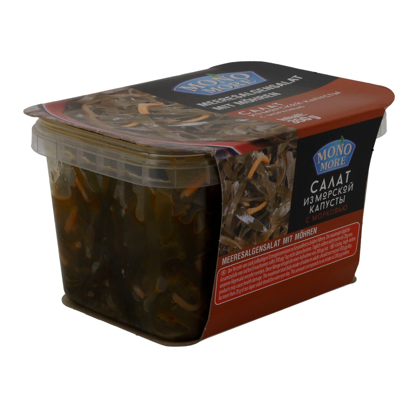 Salat Mono More Meeresalgensalat mit Möhren | Frischer Algensalat | Gesunde Ernährung | 350 g