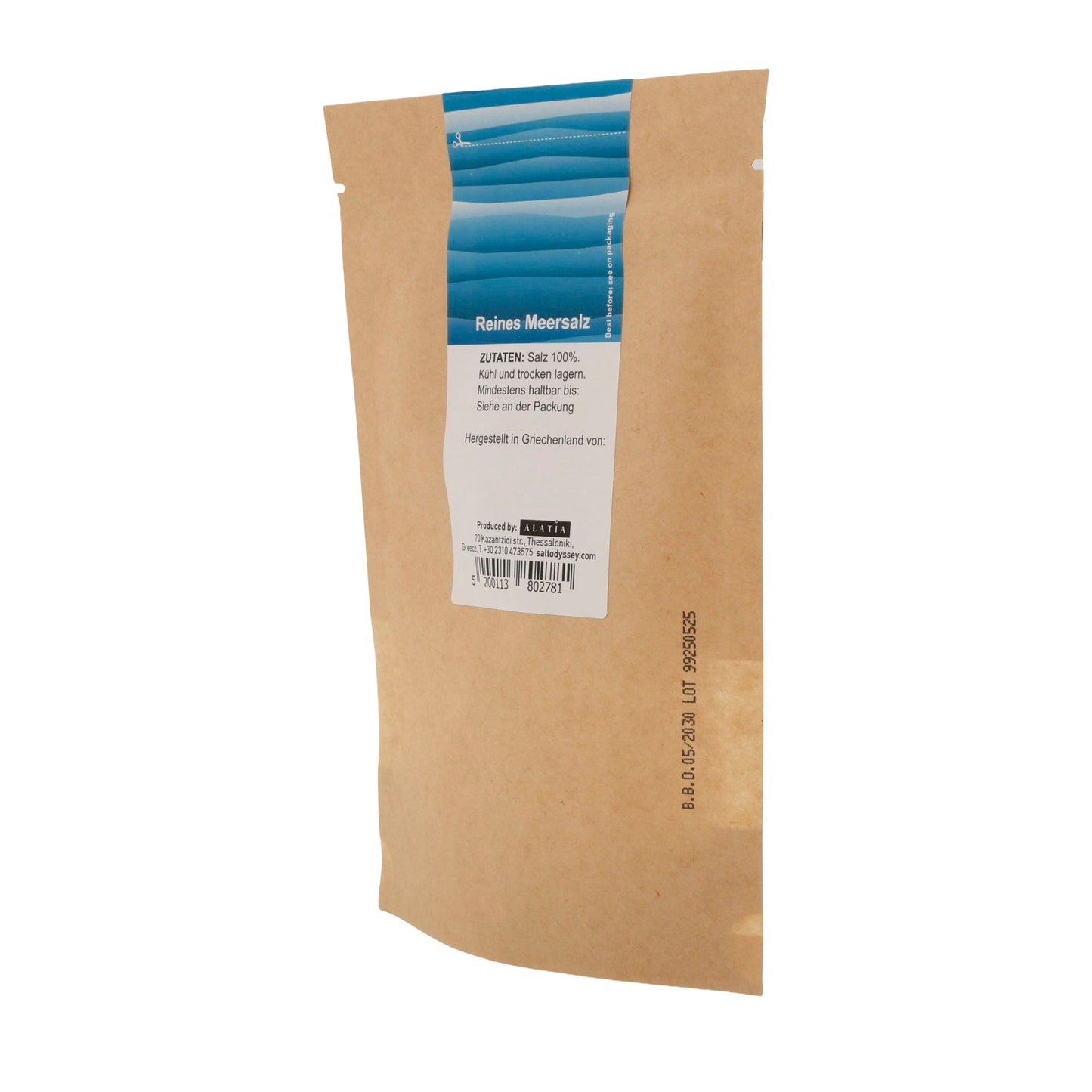 Salz Salt Odyssey | Reines grobes Meersalz Nachfüllpackung | 100 % Natur | 190 g