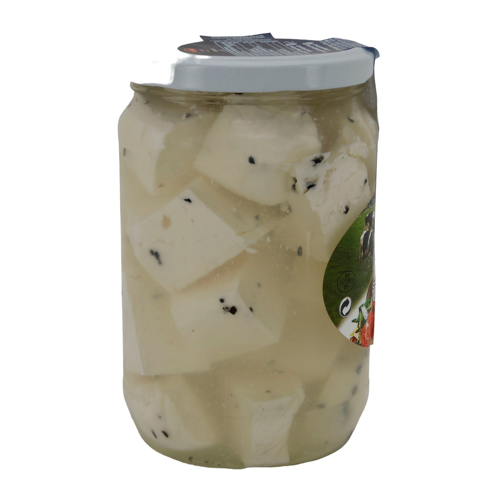 Salzlakenkäse Al-Raii | Nabulsi | Mit Schwarzkümmel | 780g (400g Abtropfgewicht) AL RAII