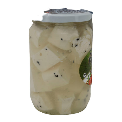 Salzlakenkäse Al-Raii | Nabulsi | Mit Schwarzkümmel | 780g (400g Abtropfgewicht) AL RAII