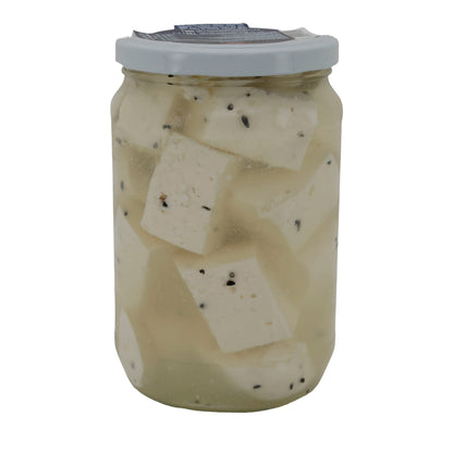 Salzlakenkäse Al-Raii | Nabulsi | Mit Schwarzkümmel | 780g (400g Abtropfgewicht) AL RAII