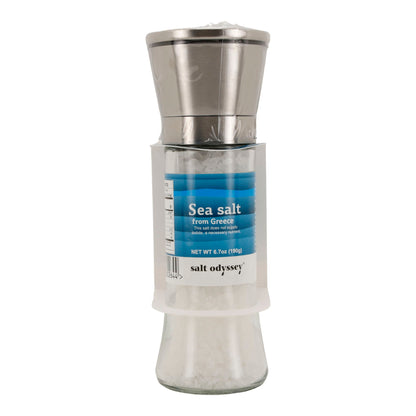 Salzmühle Salt Odyssey | Reines Meersalz grob | 100 % Natur | 190 g Mühle