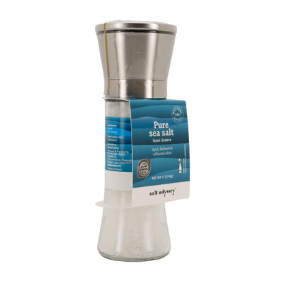 Salzmühle Salt Odyssey | Reines Meersalz grob | 100 % Natur | 190 g Mühle