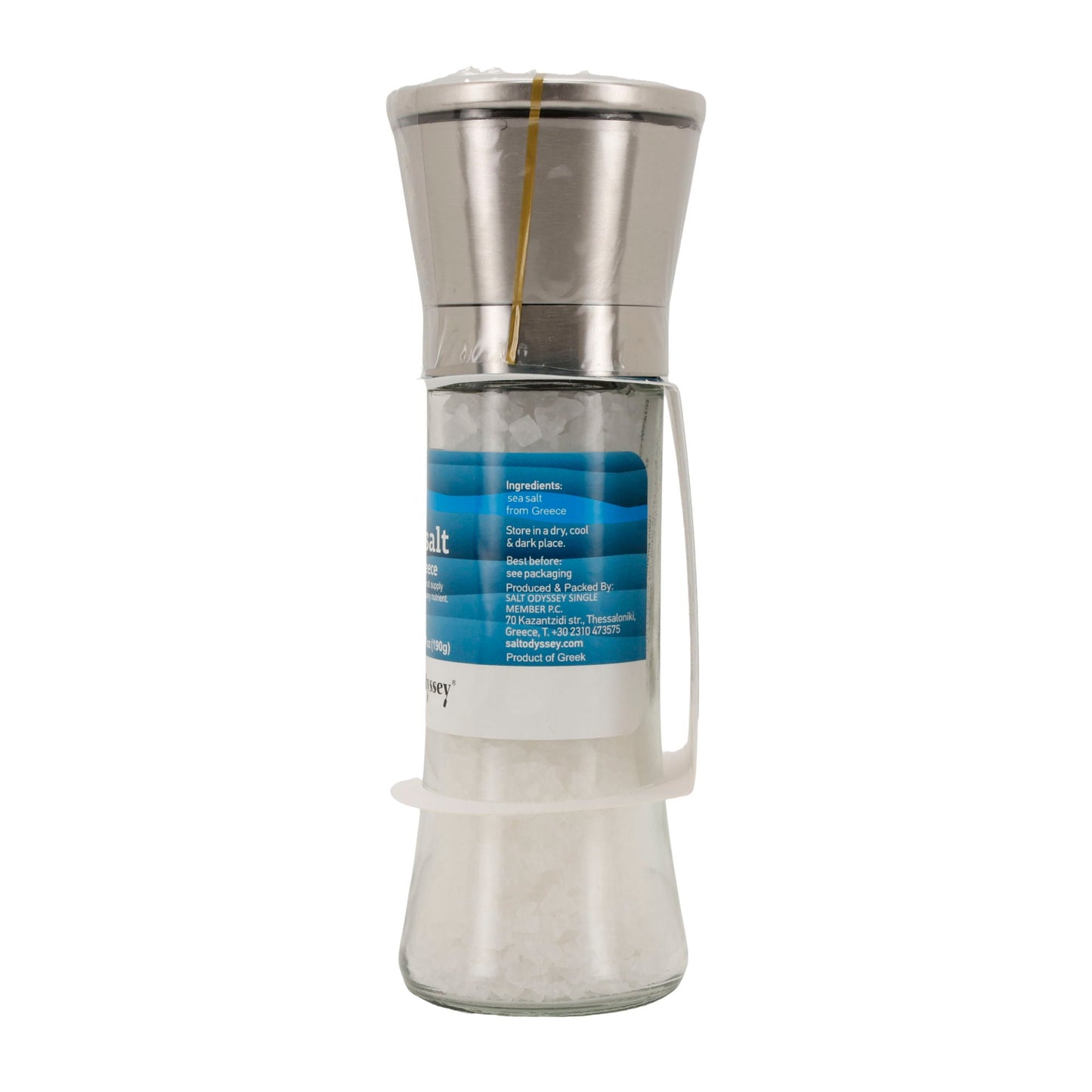 Salzmühle Salt Odyssey | Reines Meersalz grob | 100 % Natur | 190 g Mühle