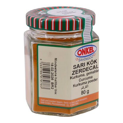 Sari Kök Zerdecal Onkel Şahingöz | Kurkuma | Gemahlen | 80 g