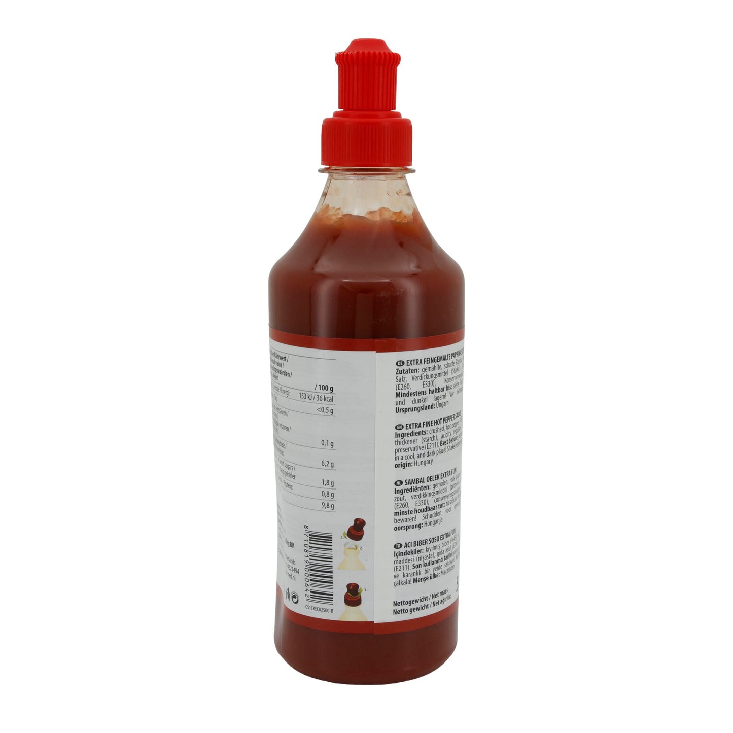 Sauce Ece | Sambal Oelek Acı Biber Sosu | Fijn gemalen, pittig | 550 g