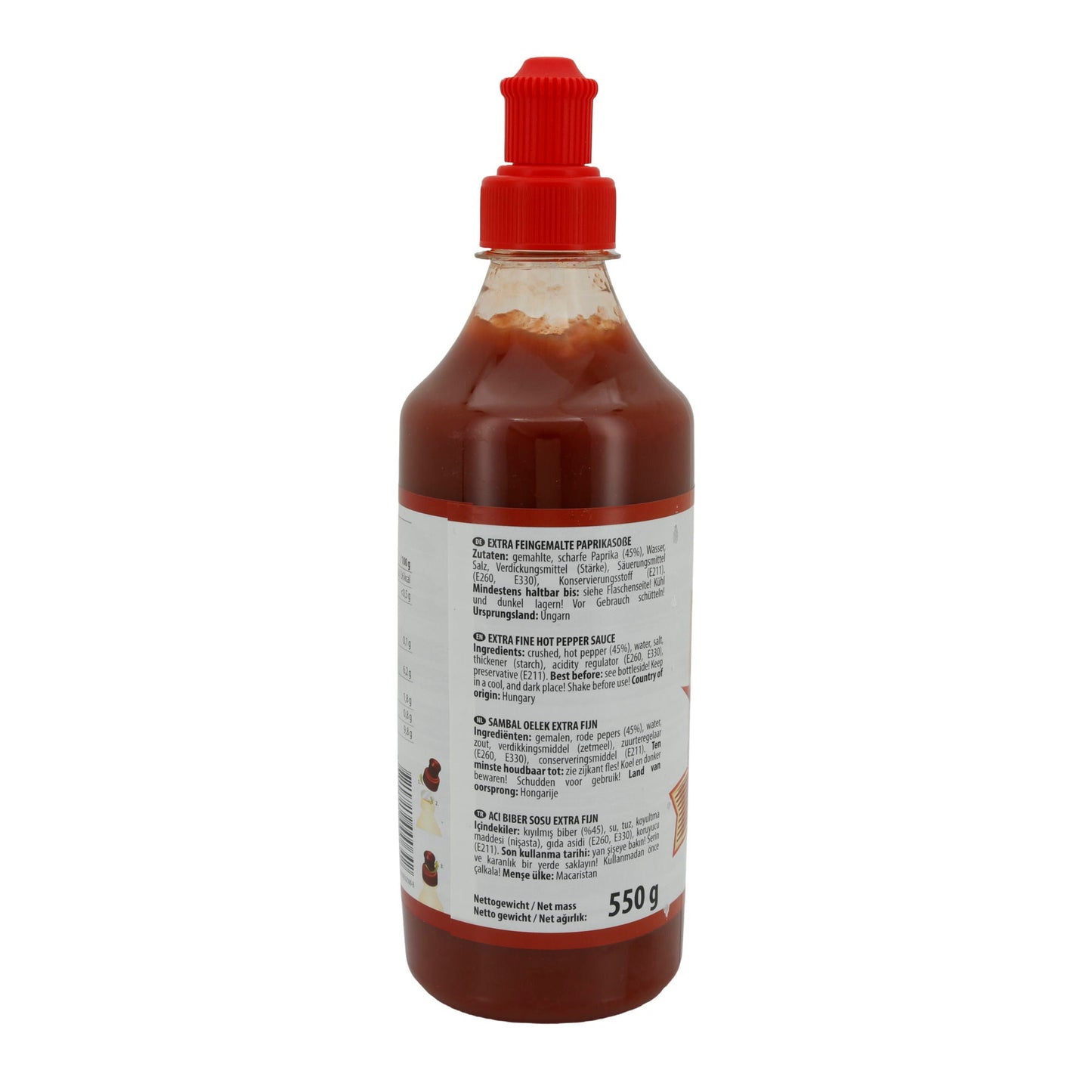 Sauce Ece | Sambal Oelek Acı Biber Sosu | Fijn gemalen, pittig | 550 g