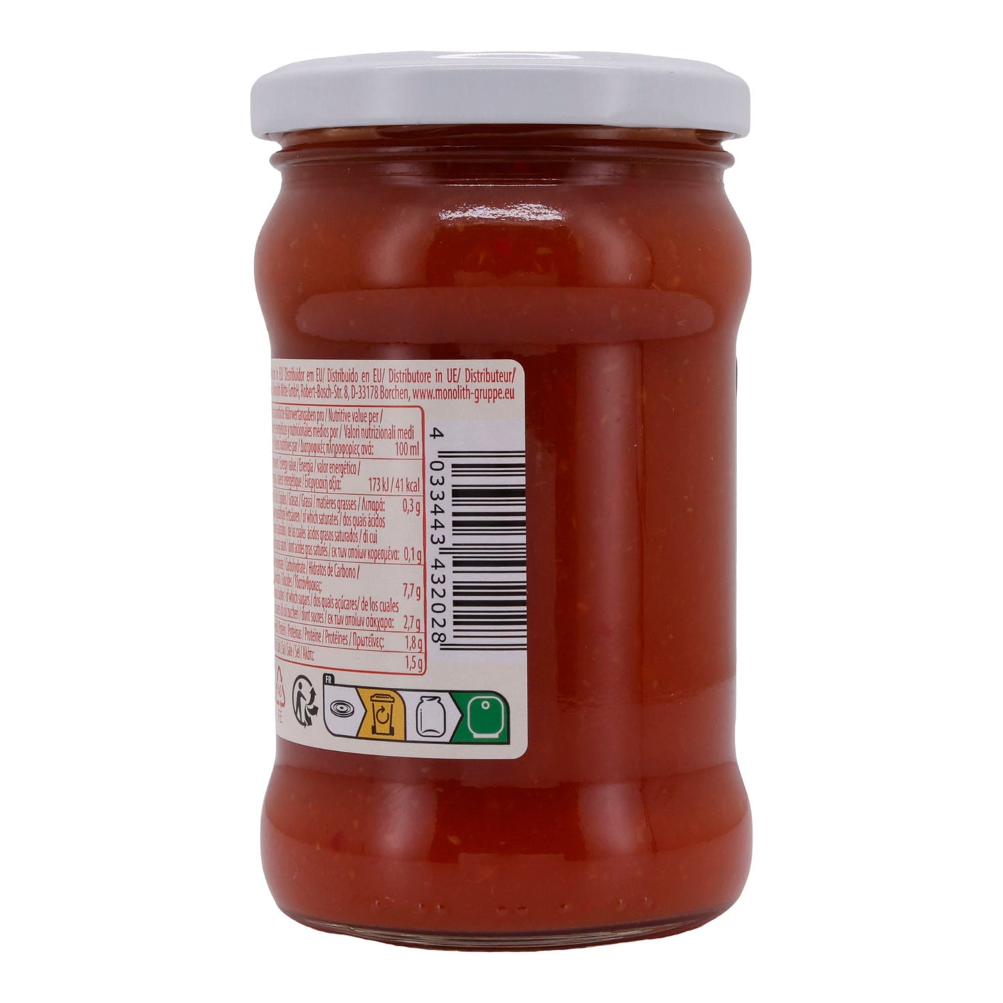 Salsa Pogrebok | Chrenovina | Salsa piccante di rafano e pomodoro | Barattolo da 295 ml