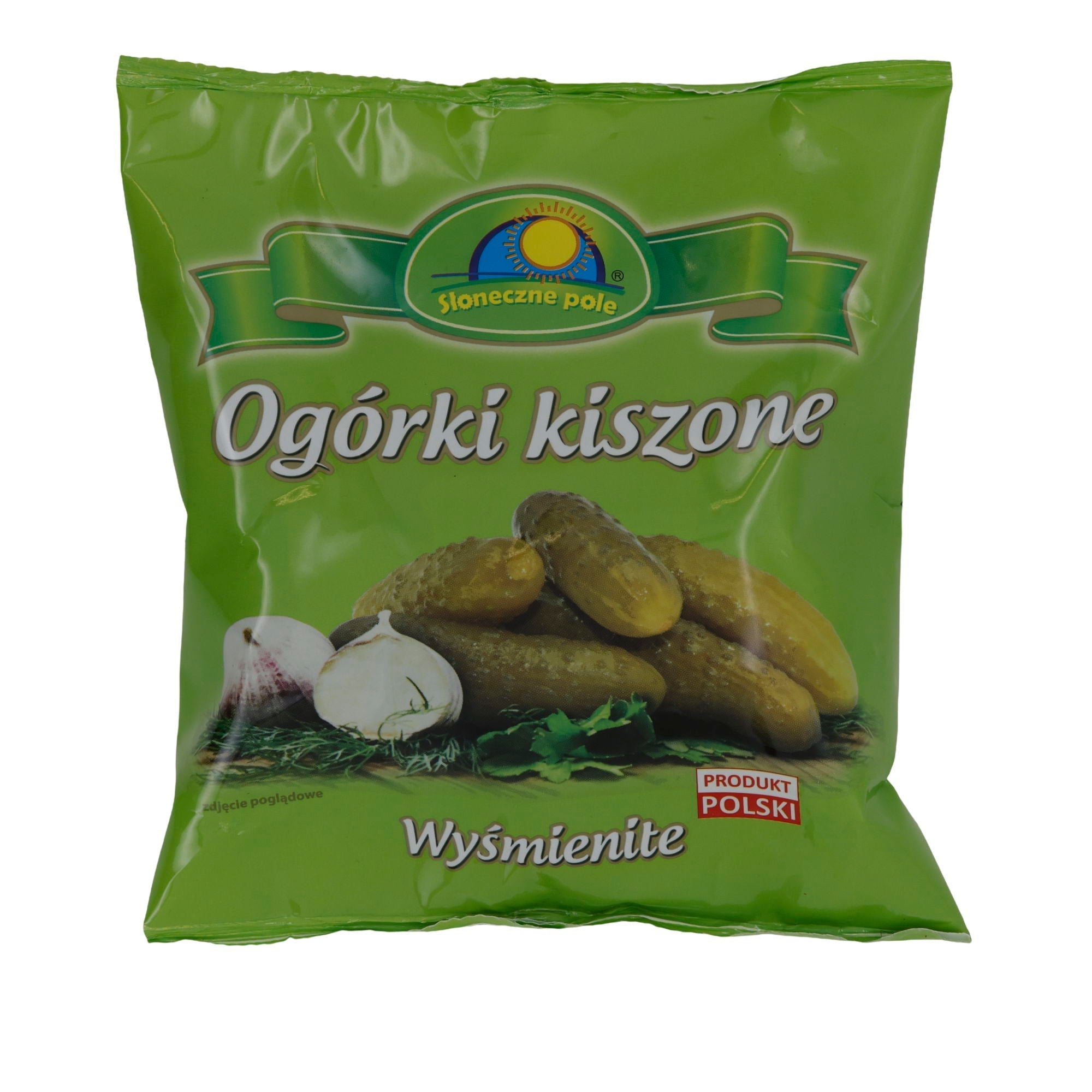 Sauergurken Słoneczne Pole Ogórki Kiszone | Sauergurken | Traditionelle polnische Sauergurken in Salzlake | 800 g SLONECZNE