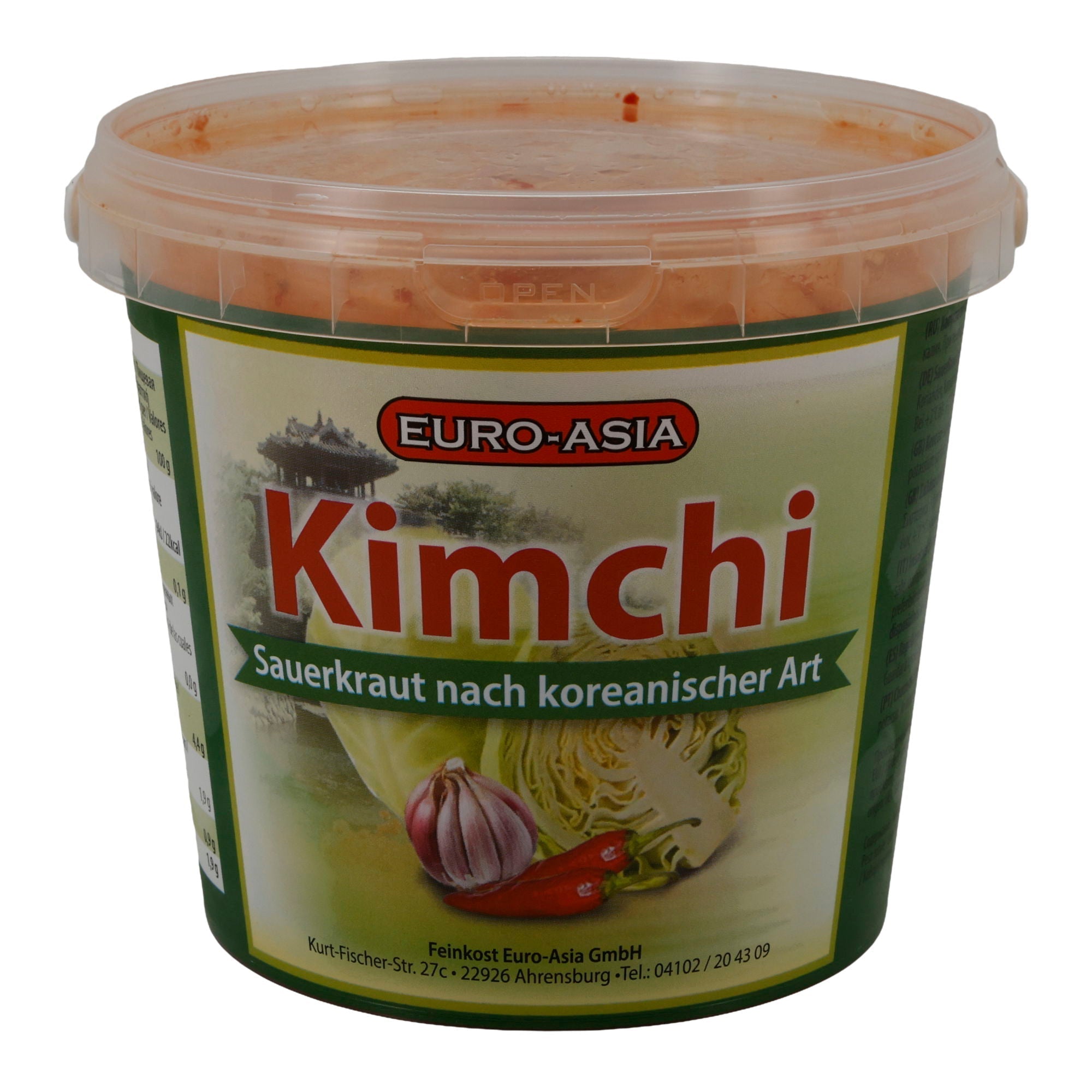 Sauerkraut Euro-Asia Kimchi | Sauerkraut | Nach koreanischer Art | 525 g EURO-ASIA