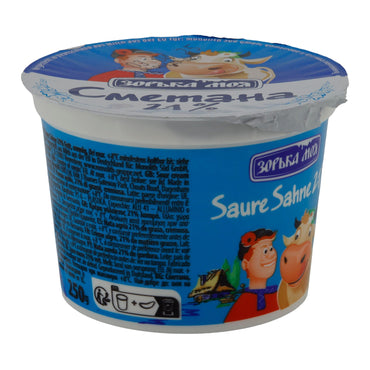 Sauerrahm Saure Sahne | Sauerrahm | 21% Fett, cremig und vielseitig | 250 g Becher CMETAHA