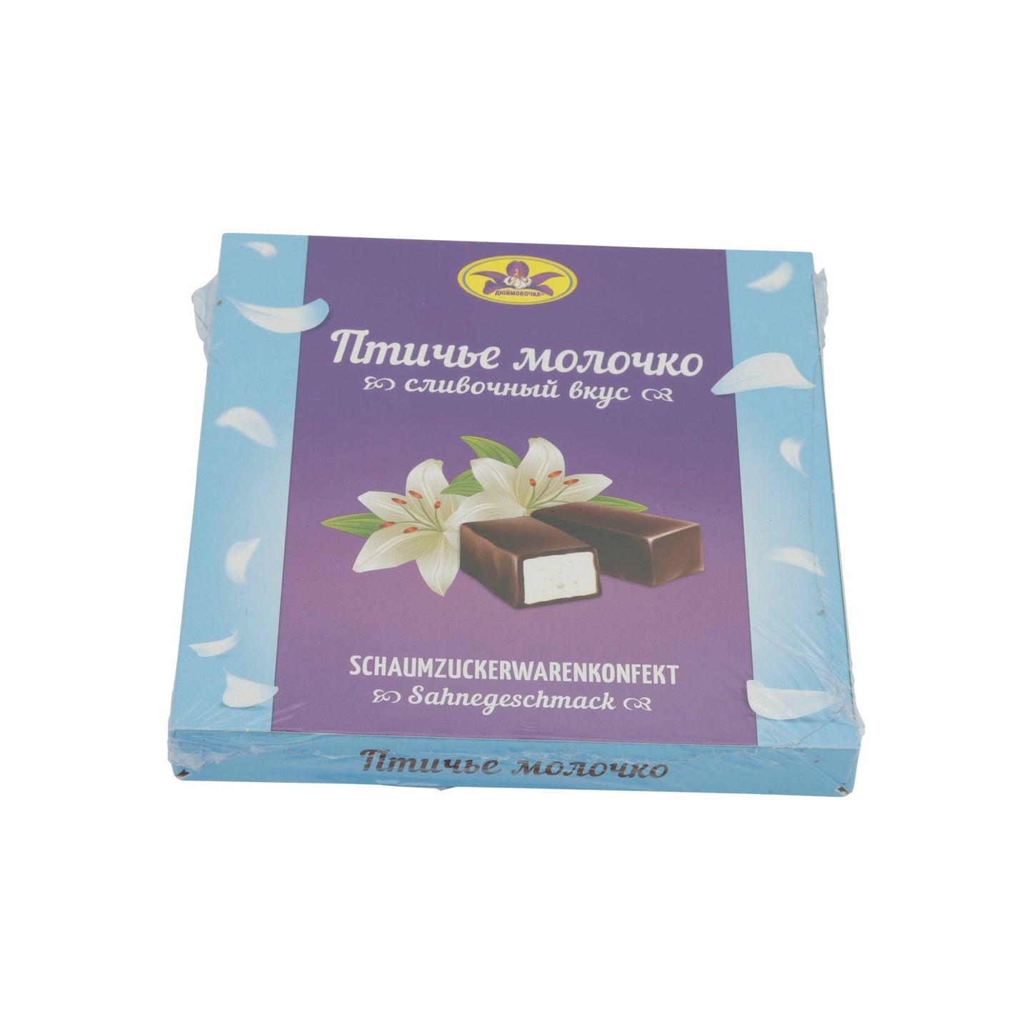 Schaumzuckerwaren Ptasie Mleczko | Süßware | Sahnegeschmack, zart | 220 g Djujmovotschka