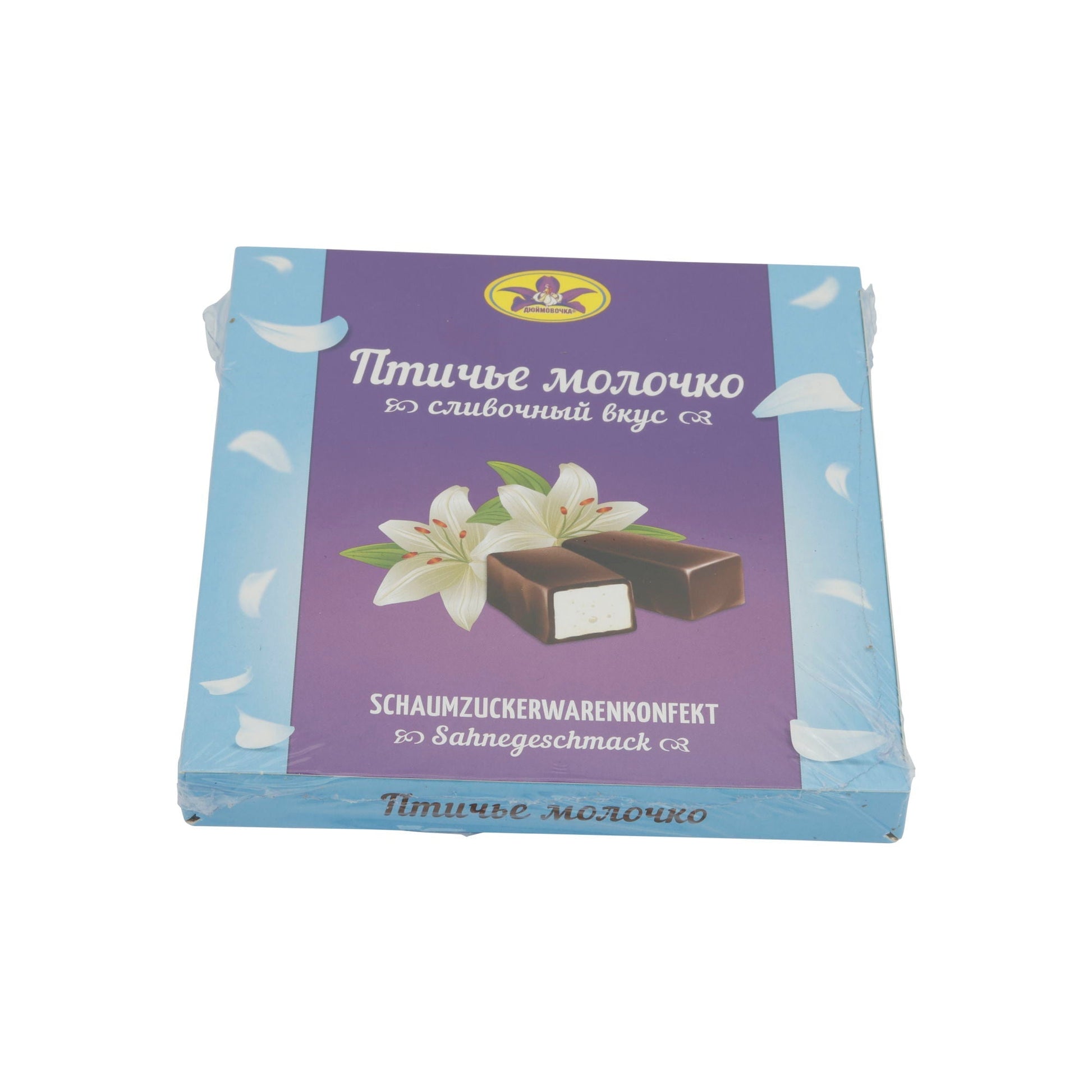 Schaumzuckerwaren Ptasie Mleczko | Süßware | Sahnegeschmack, zart | 220 g Djujmovotschka