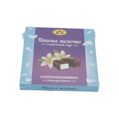 Schaumzuckerwaren Ptasie Mleczko | Süßware | Sahnegeschmack, zart | 220 g Djujmovotschka