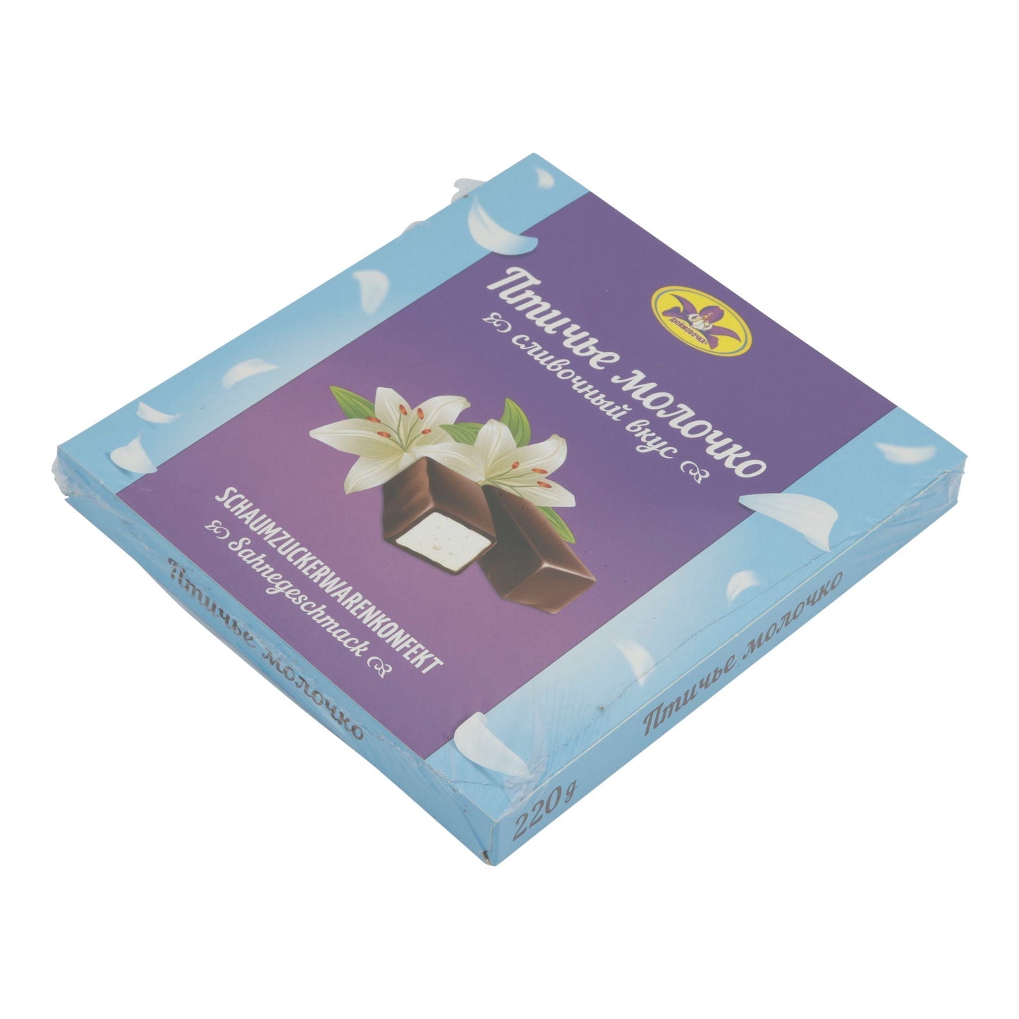 Schaumzuckerwaren Ptasie Mleczko | Süßware | Sahnegeschmack, zart | 220 g Djujmovotschka