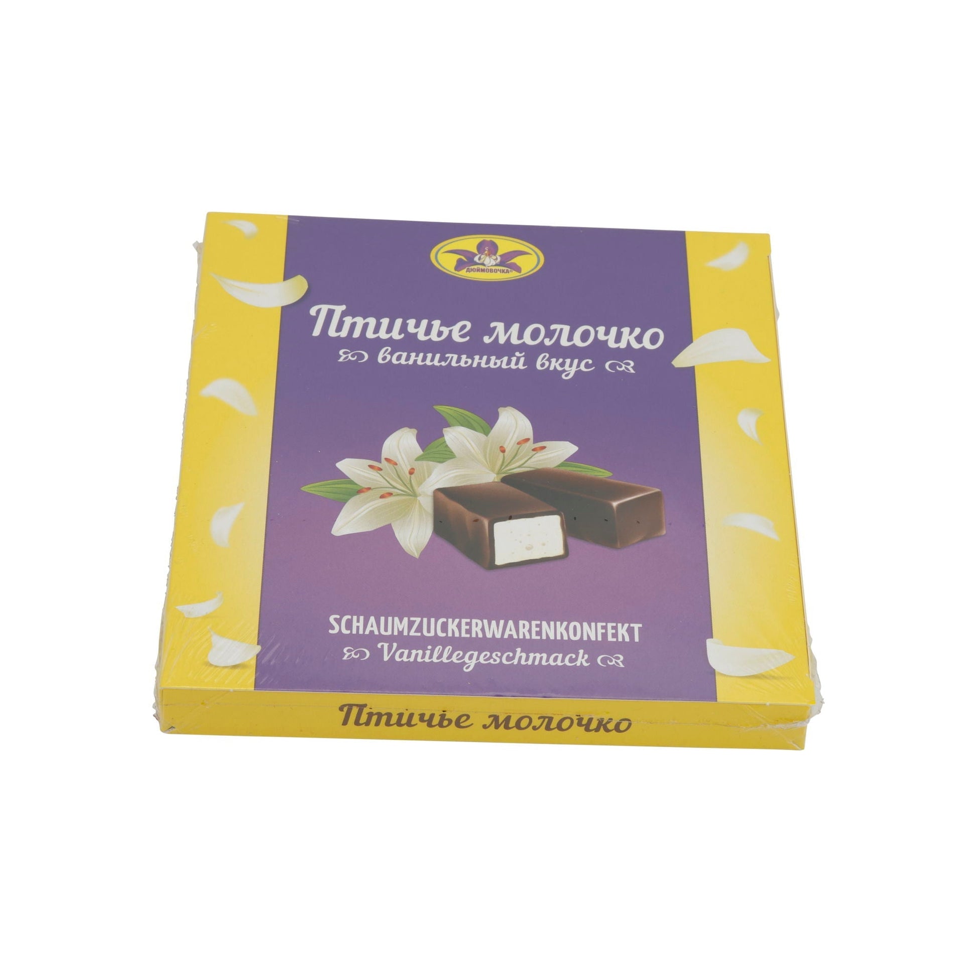 Schaumzuckerwaren Ptasie Mleczko | Süßware | Vanillegeschmack, zart, leichter Genuss | 220 g Djujmovotschka