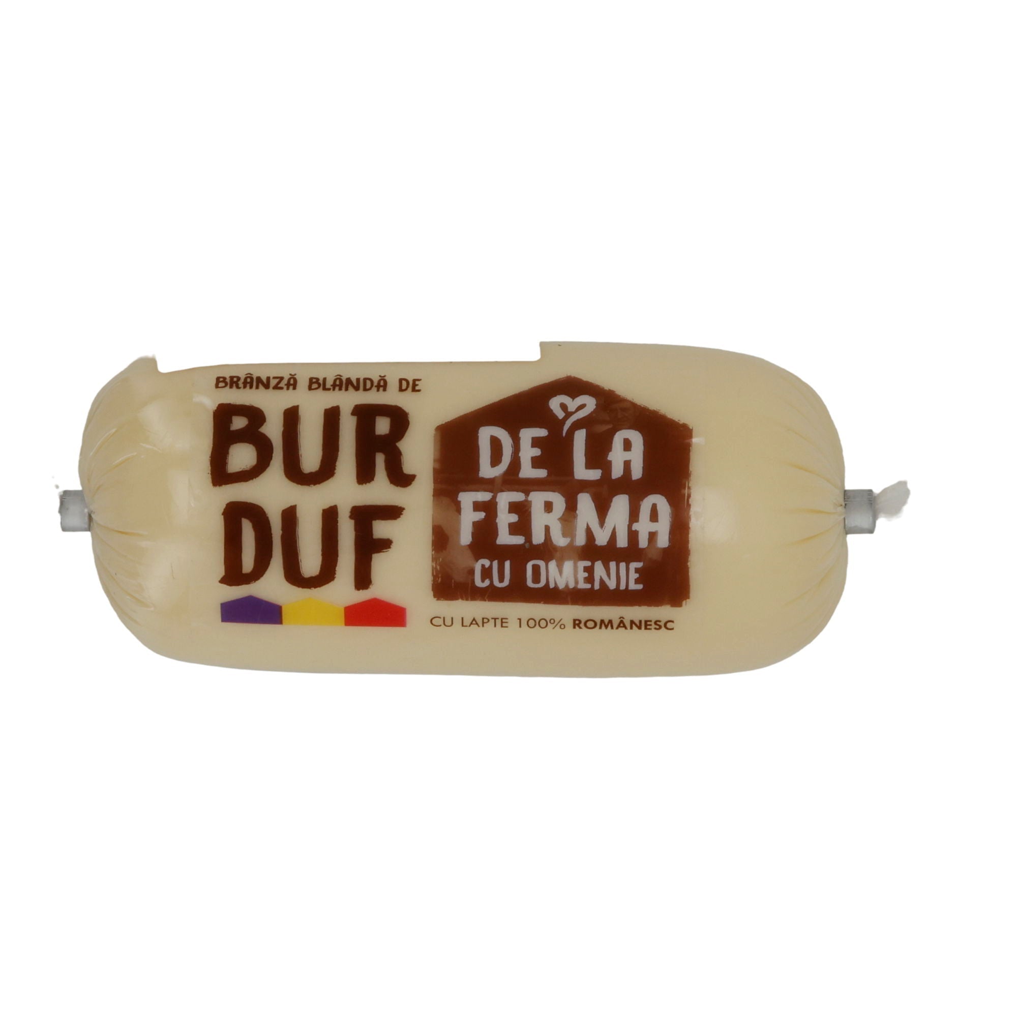 Schnittkäse De La Ferma Brânză de Burduf | Schnittkäse | Rumänischer Kuh- und Schafmilchkäse | 250 g De la Ferma