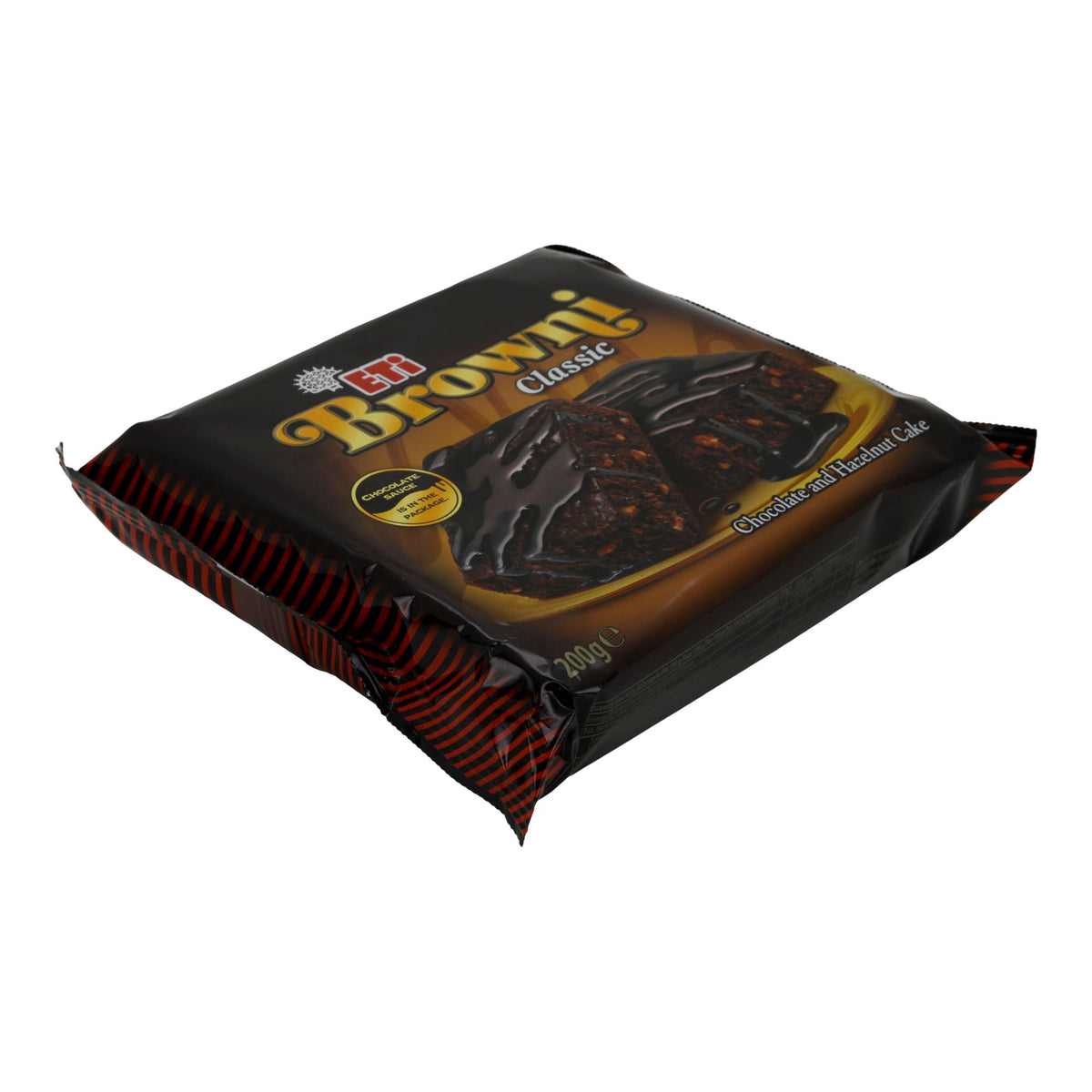 Schokoladen-Haselnusskuchen Eti Browni Classic | Kuchen | mit Schokosauce | 200 g