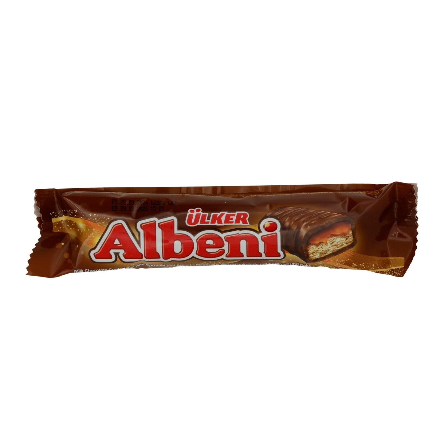 Barretta di cioccolato Ülker | Albeni | Cioccolato al latte, caramello e biscotto | 40 g