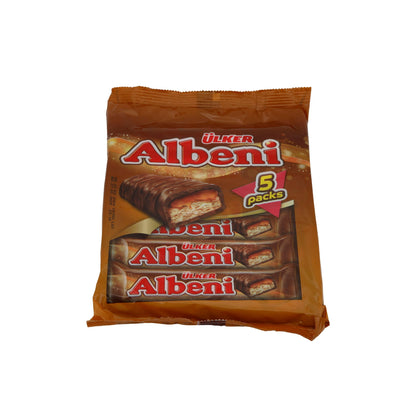 Barretta di cioccolato Ülker | Dolciumi | Albeni, cioccolato al latte, caramello e biscotto, 5x40 g