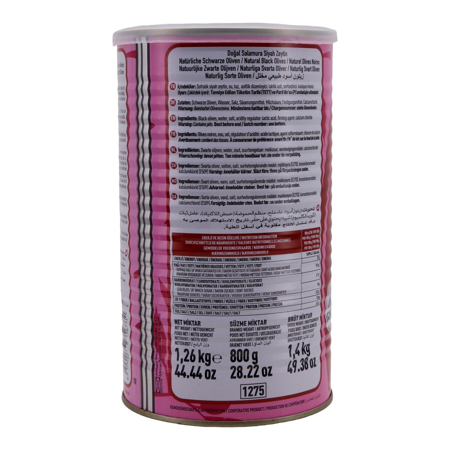 BLACK OLIVES LIGHTLY SALTED