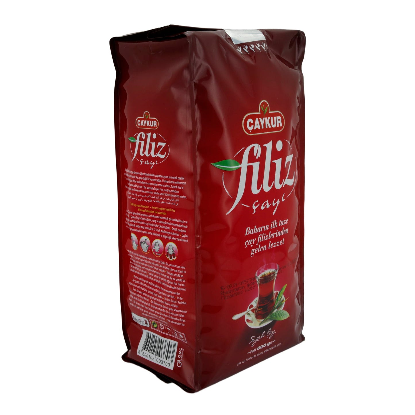 Zwarte Thee Çaykur | Filiz | Fijnste Theebladeren, frisse smaak | 500g