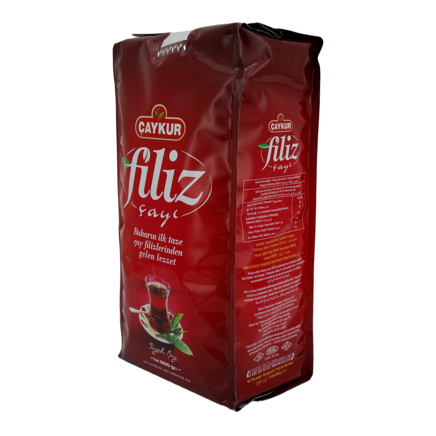 Zwarte Thee Çaykur | Filiz | Fijnste Theebladeren, frisse smaak | 500g