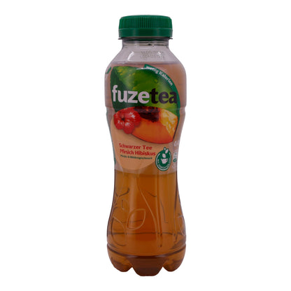 Tè nero Fuze Tea | Pesca Ibisco | A basso contenuto calorico, rinfrescante | 0,4 L
