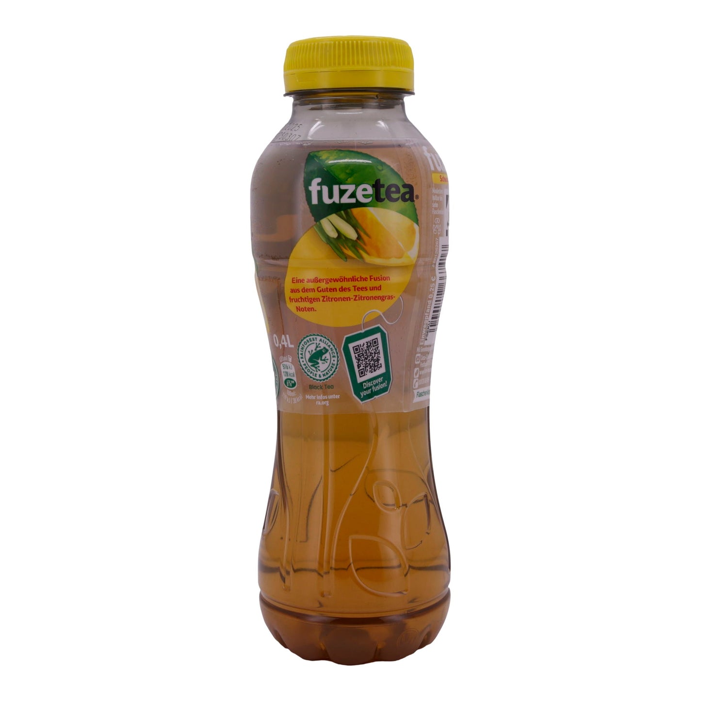 Schwarzer Tee Fuze Tea | Tee | Mit Zitrone und Zitronengrasgeschmack | 0,4 l – Erfrischendes Teegetränk - Taste Your World