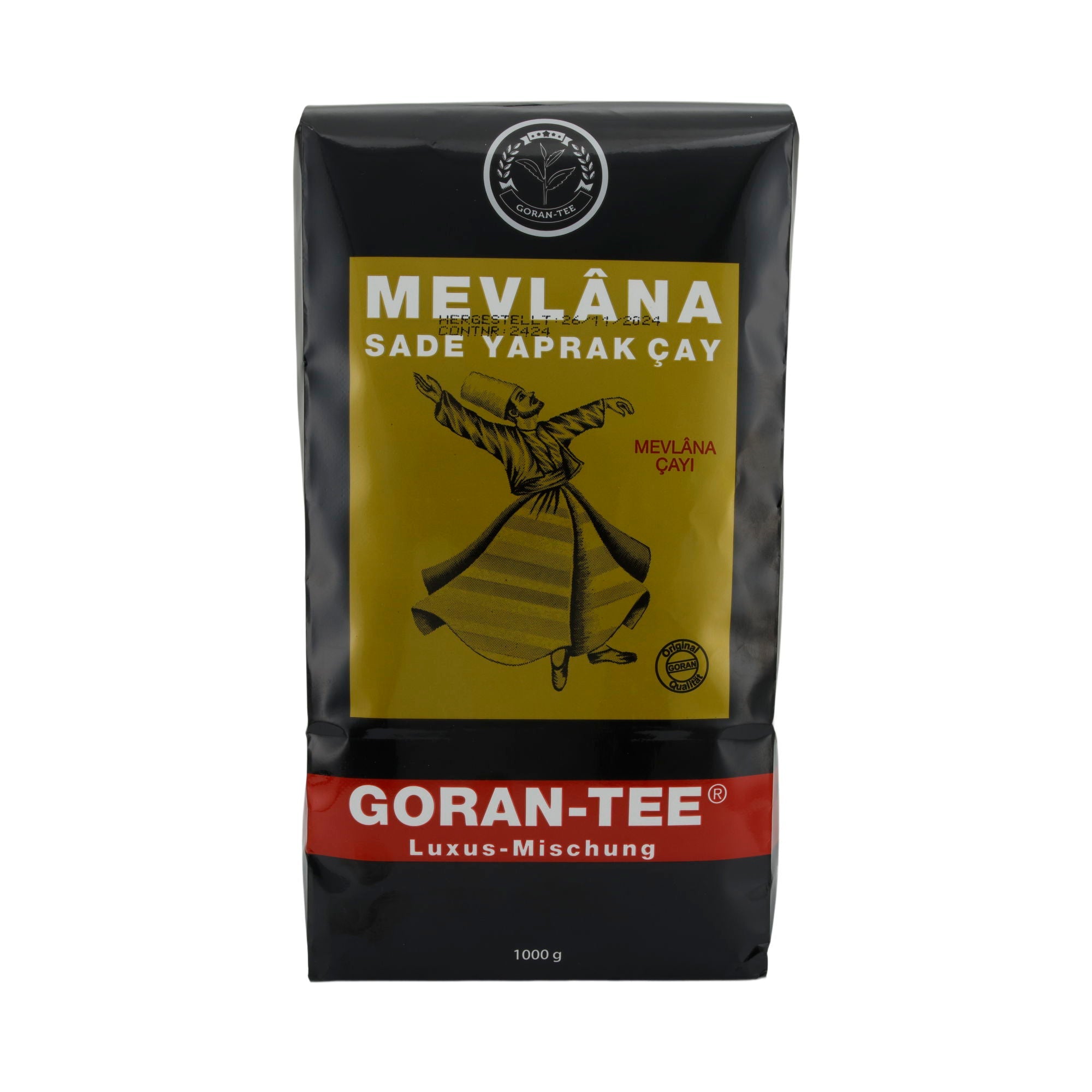 Schwarzer Tee Goran - Tee | Mevlâna | Aromatisiert mit Bergamotte | 1000 g - Taste Your World