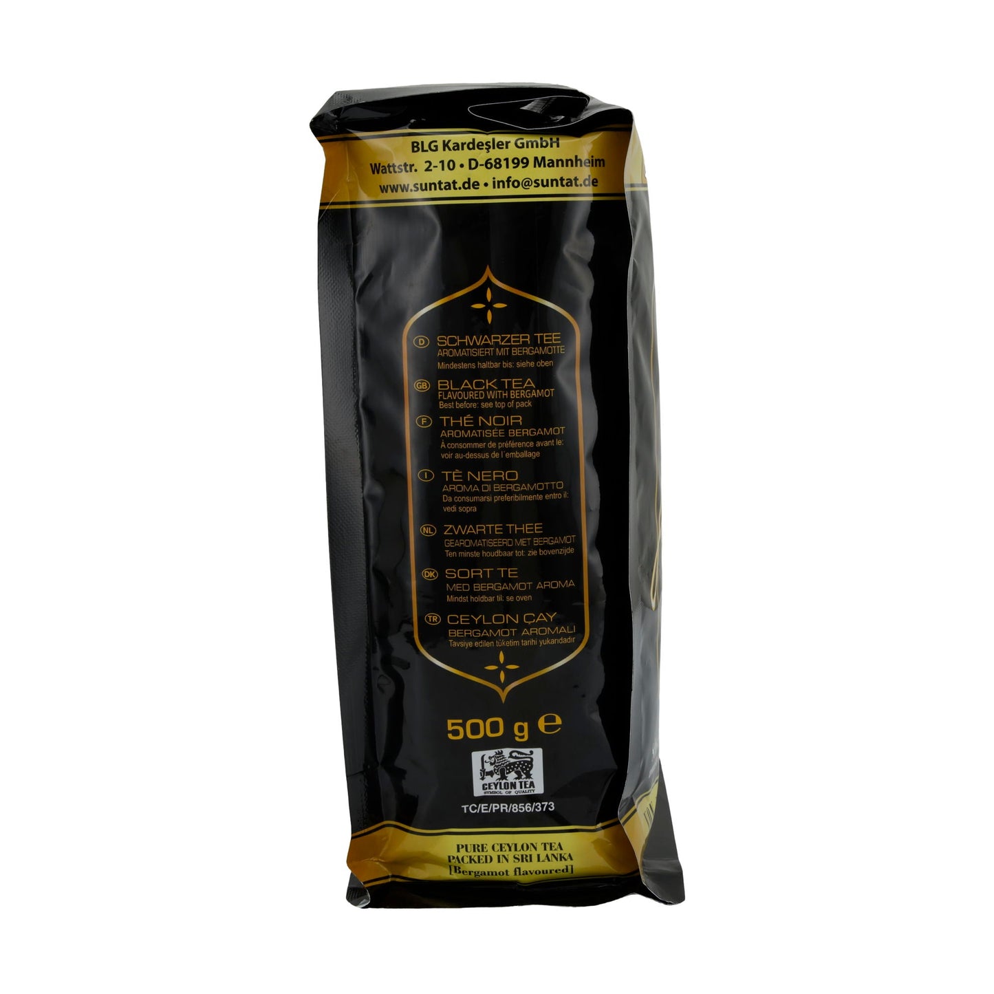 Tè nero Suntat | Alice Ceylon | Fine, con aroma di bergamotto | 500 g