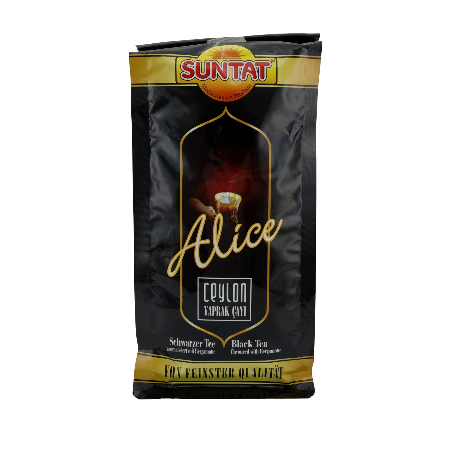 Tè nero Suntat | Alice Ceylon | Fine, con aroma di bergamotto | 500 g
