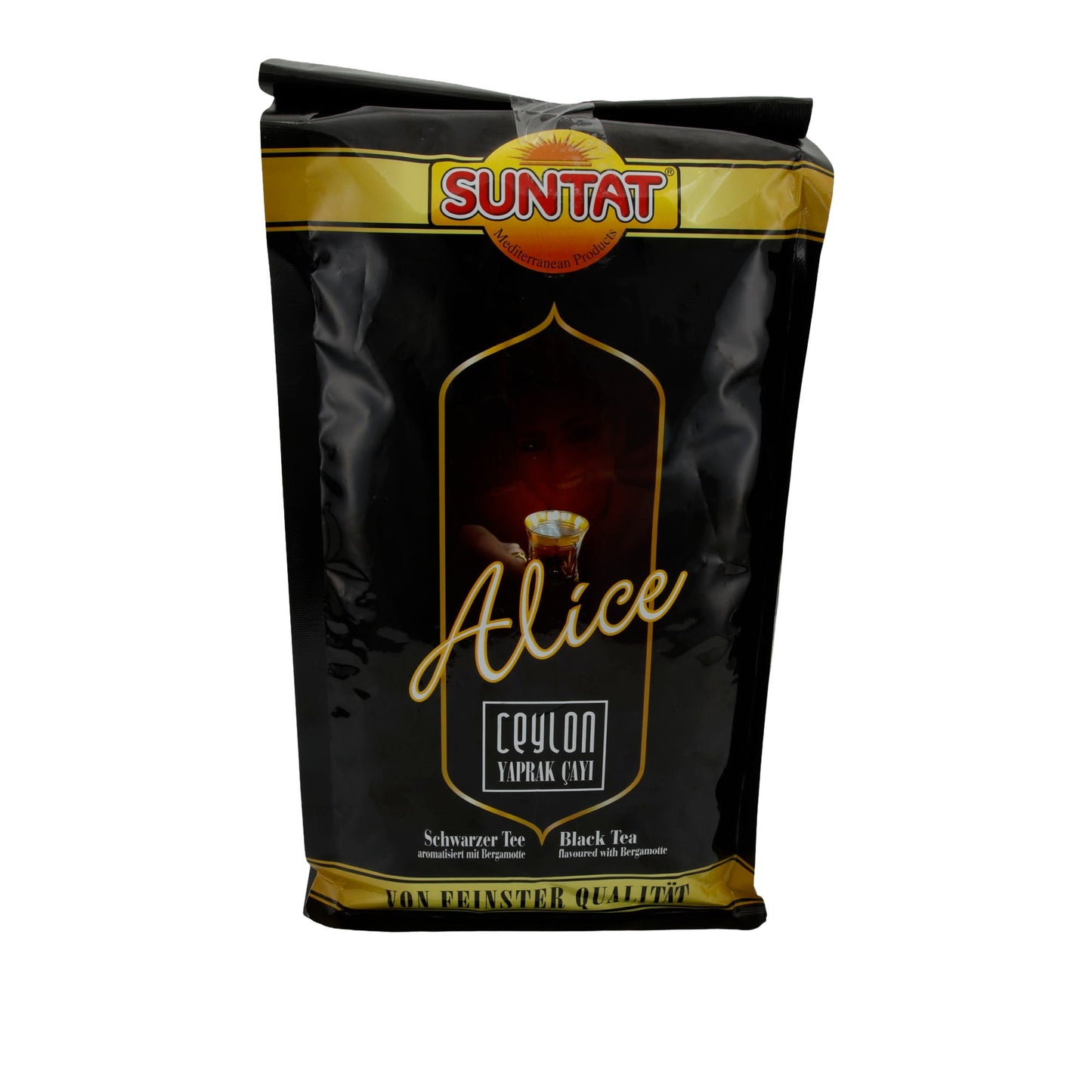 Tè nero Suntat | Alice Ceylon Tee | Aromatizzato con bergamotto | 1000 g