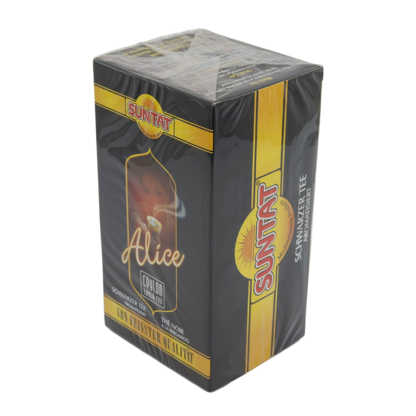 Schwarzer Tee Suntat | Alice Ceylon Tee | Aromatisiert mit Bergamotte | 43,75 g SUNTAT