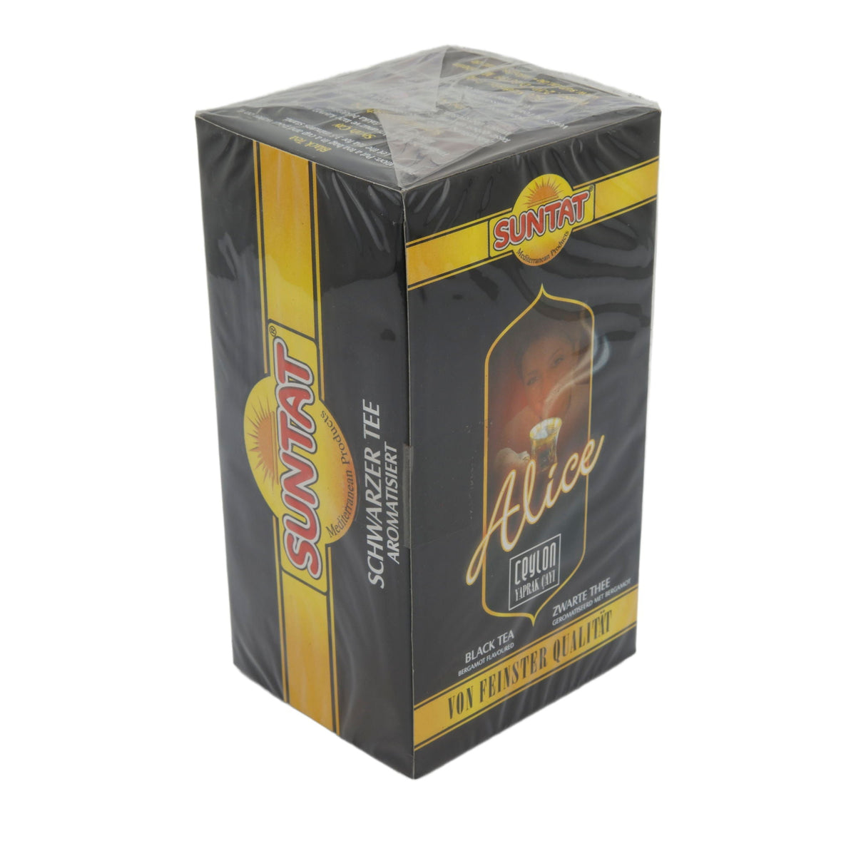 Schwarzer Tee Suntat | Alice Ceylon Tee | Aromatisiert mit Bergamotte | 43,75 g SUNTAT