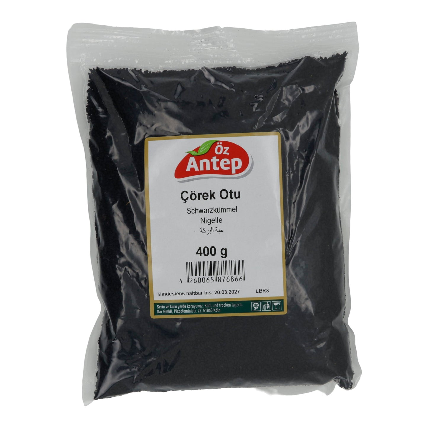 Schwarzkümmel Öz Antep Çörek Otu | Gewürz | 400 g