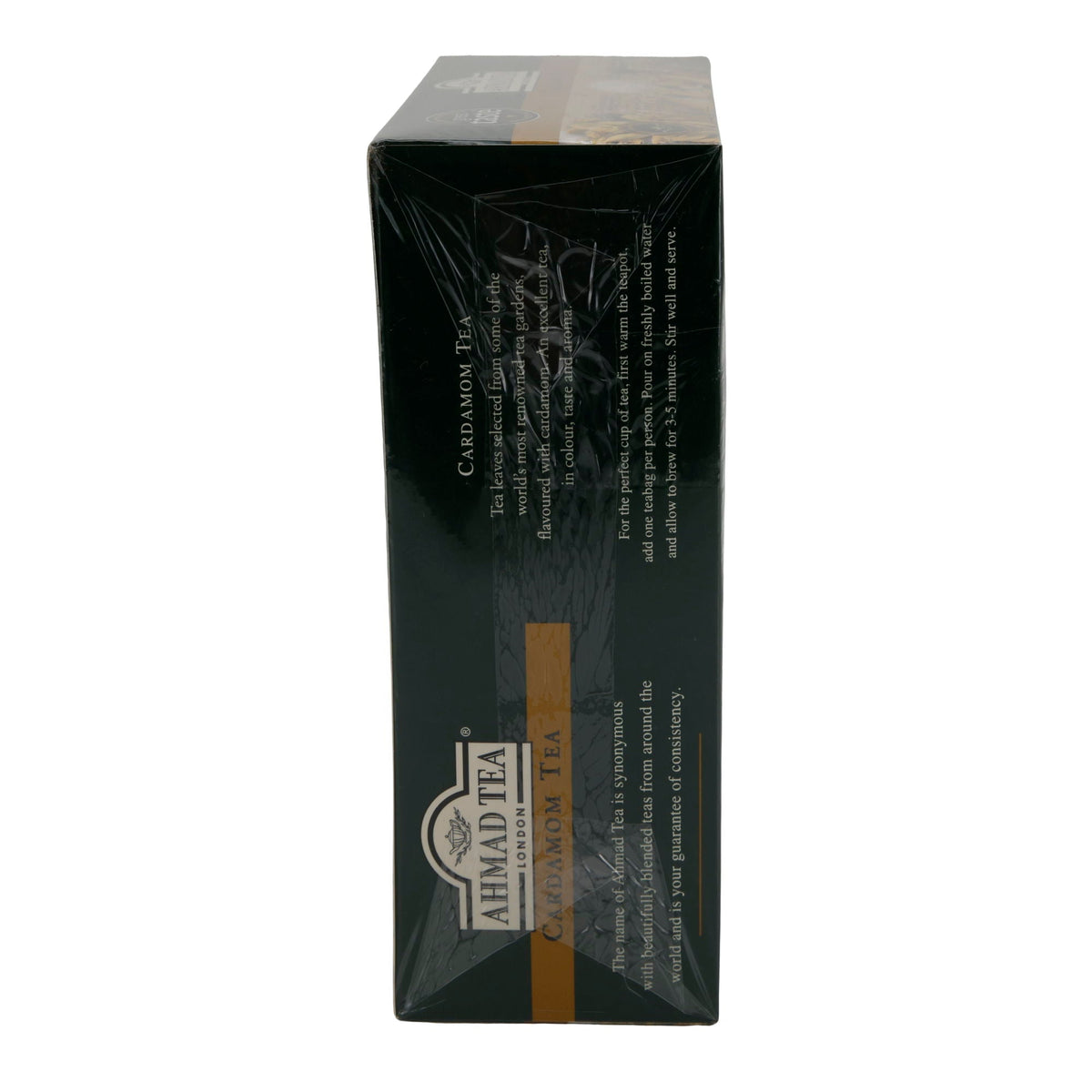 Schwarztee Ahmad Tea | Cardamom Tea | Würzige Schwarztee-Mischung mit Kardamom | 100 Teebeutel | 200g AHMAD TEA