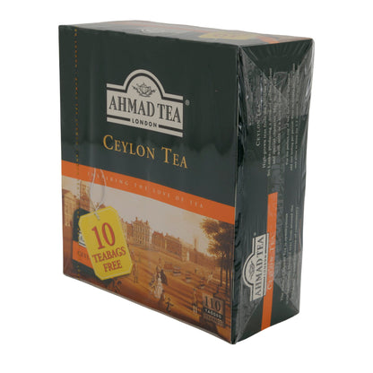 Schwarztee Ahmad Tea | Ceylon Tea | 110 Teebeutel inkl. 10 gratis | Kräftiger Tee aus Sri Lanka | 220g