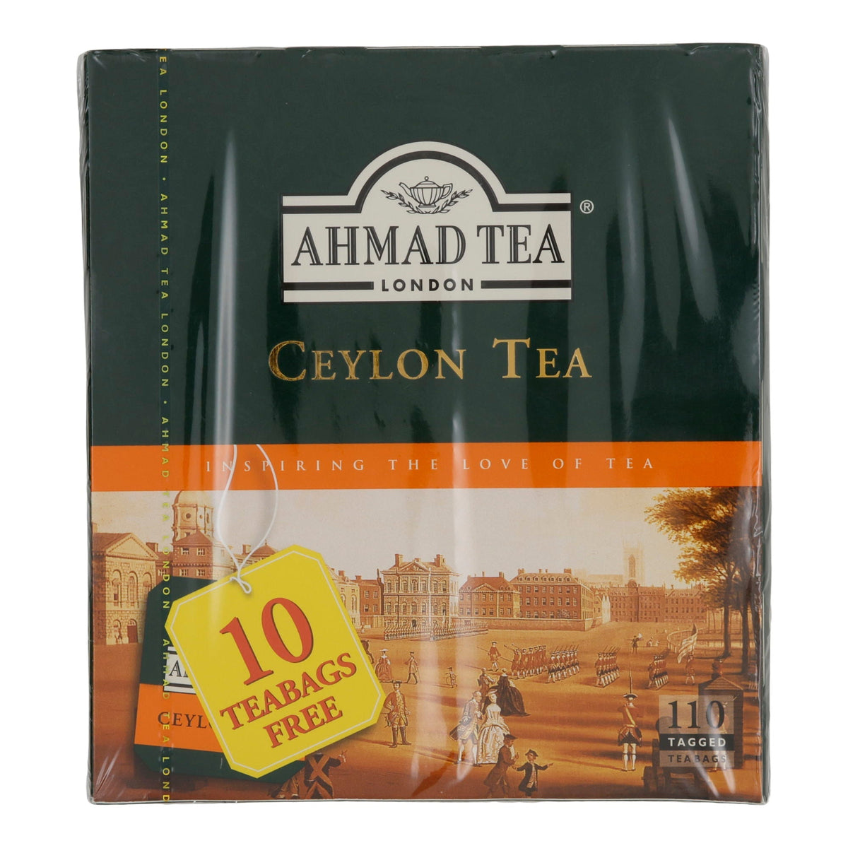 Schwarztee Ahmad Tea | Ceylon Tea | 110 Teebeutel inkl. 10 gratis | Kräftiger Tee aus Sri Lanka | 220g AHMAD TEA
