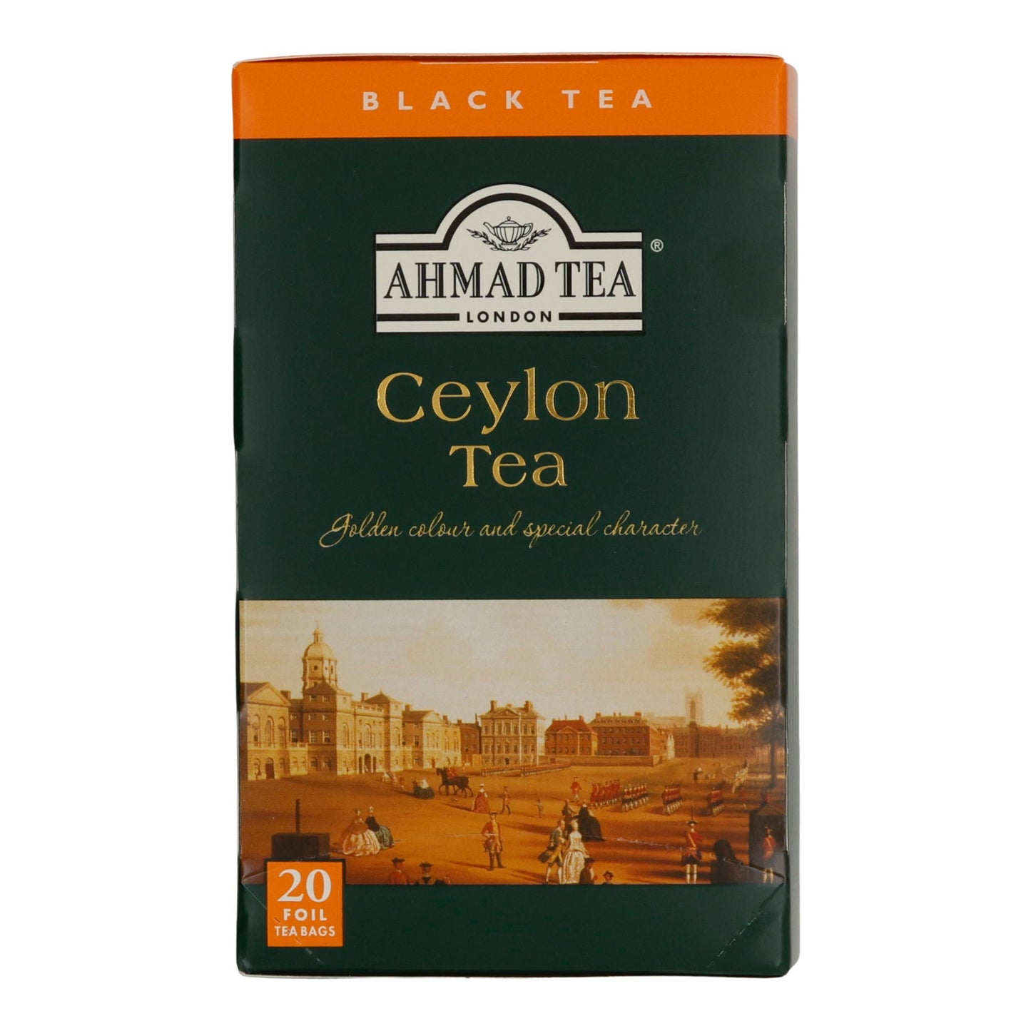 Schwarztee Ahmad Tea | Ceylon Tea | Goldene Farbe & aromatischer Geschmack | 20 Teebeutel | 40g