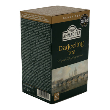 Schwarztee Ahmad Tea | Darjeeling Tea | Reiner Schwarzer Tee aus Darjeeling | 20 Teebeutel AHMAD TEA
