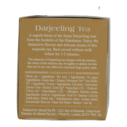 6x20 Aluminum Tea Bags Darjeeling, Ahmad Tea