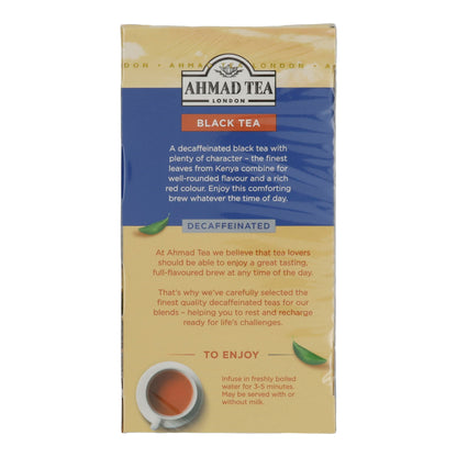 6x20 bustine di tè nero decaffeinato in alluminio, Ahmad Tea