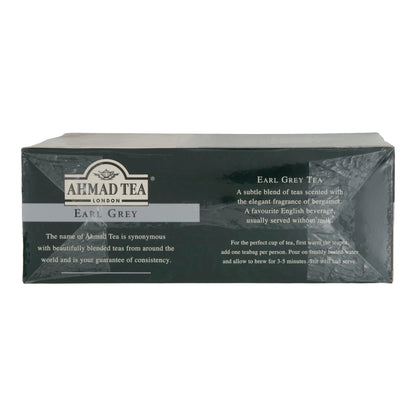 Schwarztee Ahmad Tea | Earl Grey Tea | Mit feiner Bergamotte | 100 Teebeutel | 200g