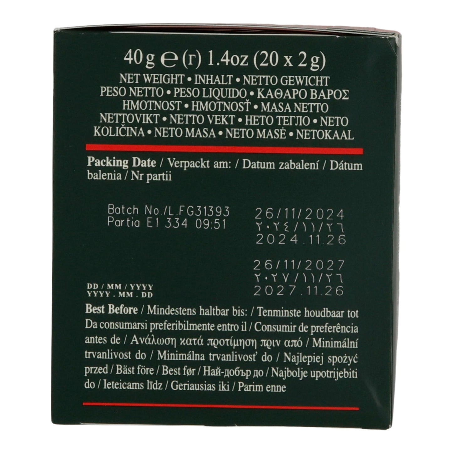 Schwarztee Ahmad Tea | English Breakfast | Klassischer Schwarzer Tee für den Frühstücksgenuss | 20 Teebeutel