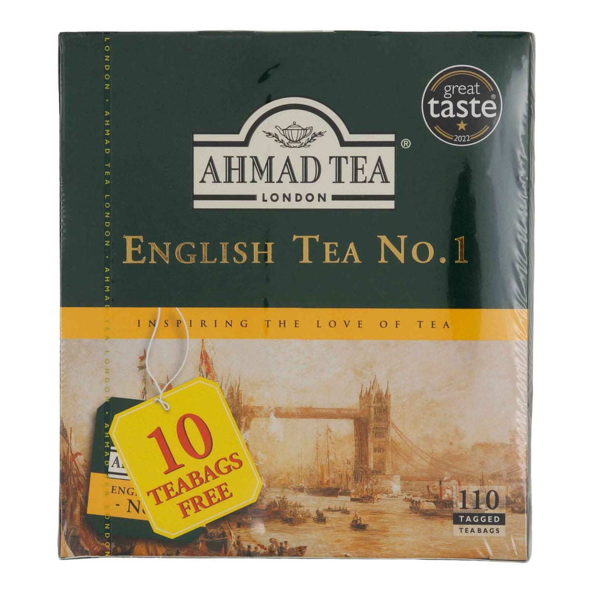 Schwarztee Ahmad Tea | English Tea No.1 | Mit Bergamotte-Aroma | 110 Teebeutel