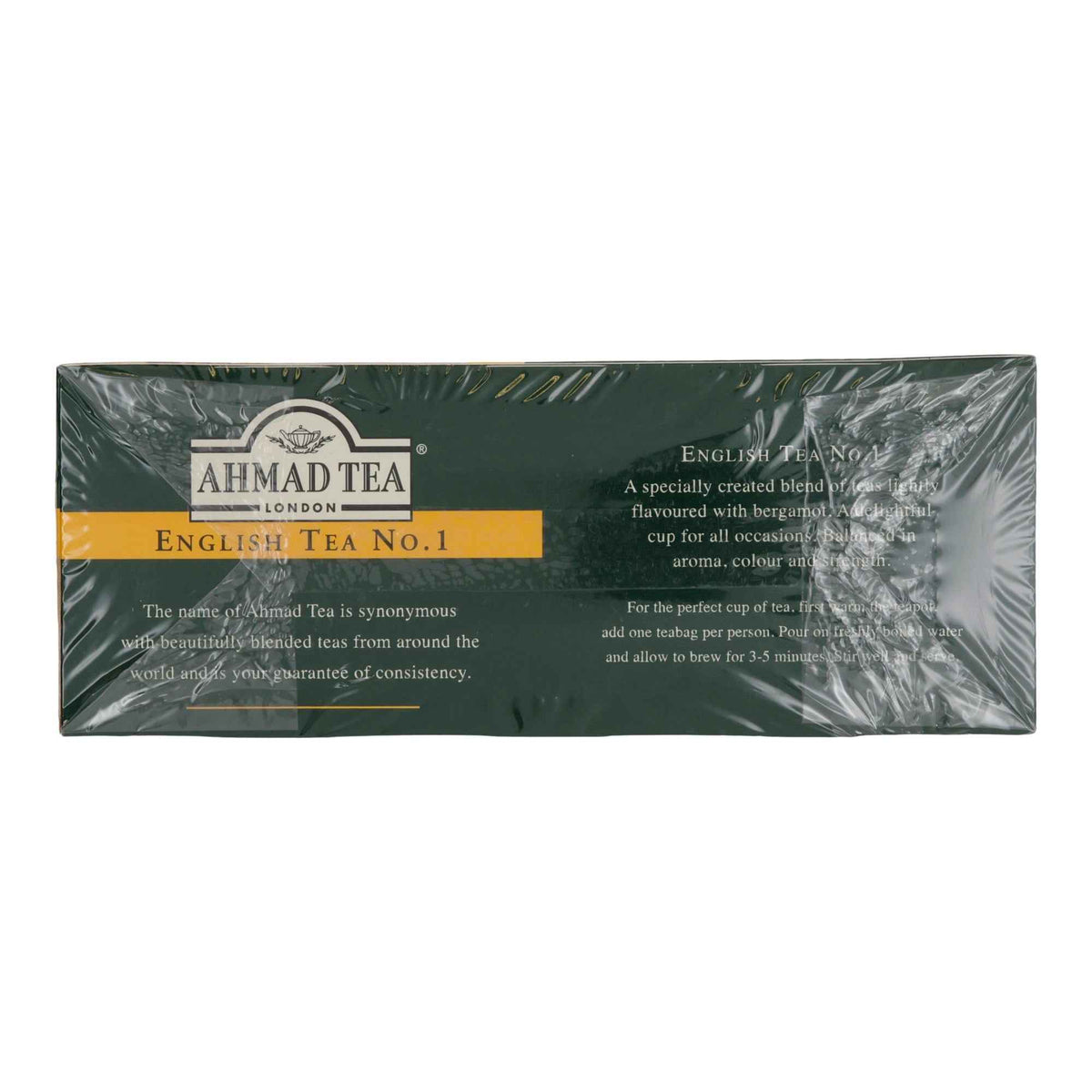 Schwarztee Ahmad Tea | English Tea No.1 | Mit Bergamotte-Aroma | 110 Teebeutel